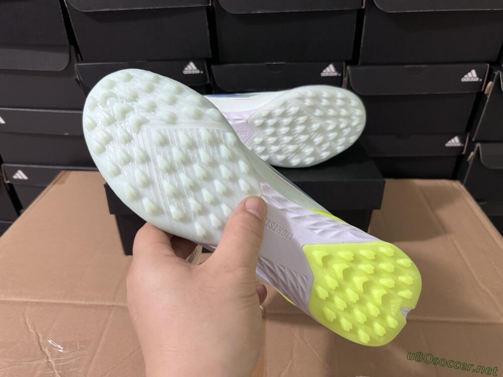 Unisex Adidas F50 Elite TF Football Shoes - Jade/Blue/Yellow