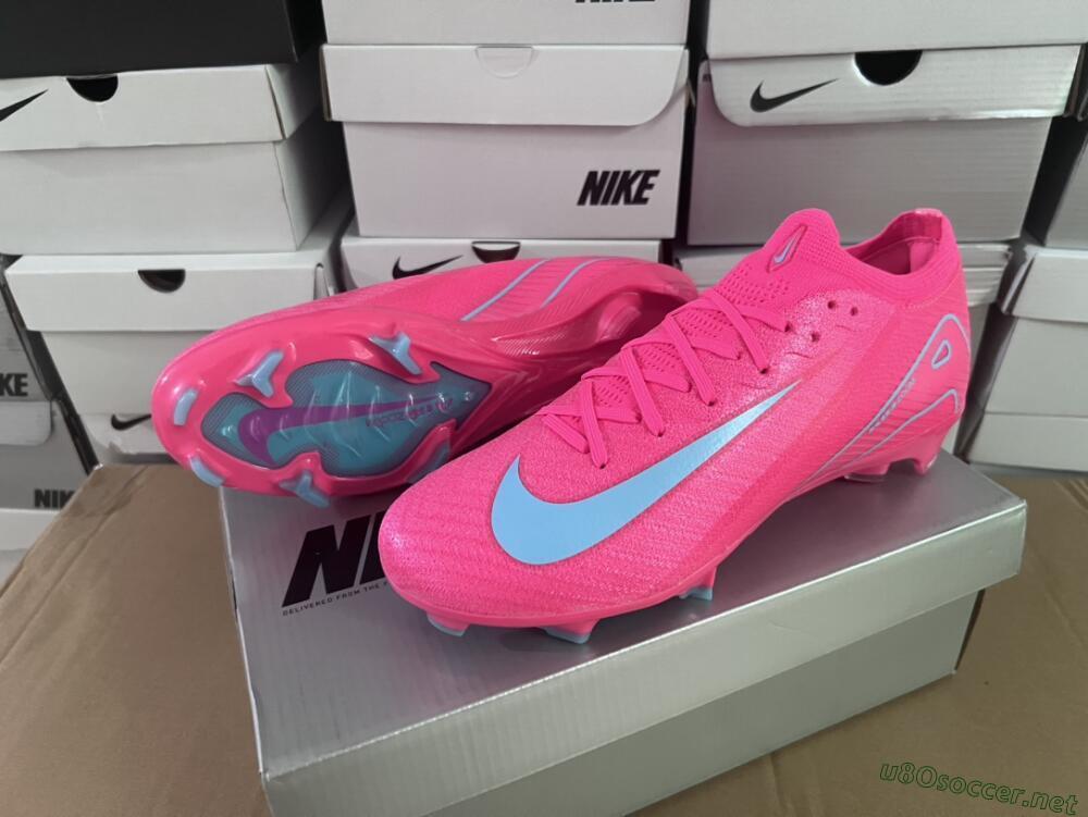 Unisex Nike Air Zoom Mercurial Vapor 16 Elite FG Football Boots - Red/Jade