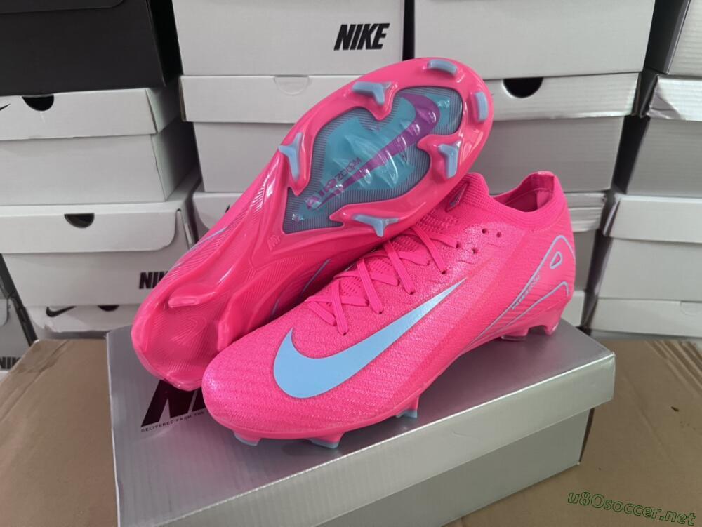 Unisex Nike Air Zoom Mercurial Vapor 16 Elite FG Football Boots - Red/Jade