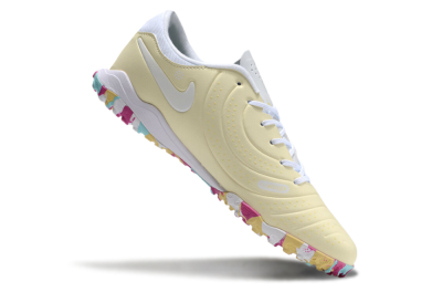 Men's Nike Tiempo Legend 10 Pro TF Football Shoes - Beige/White/Rainbow