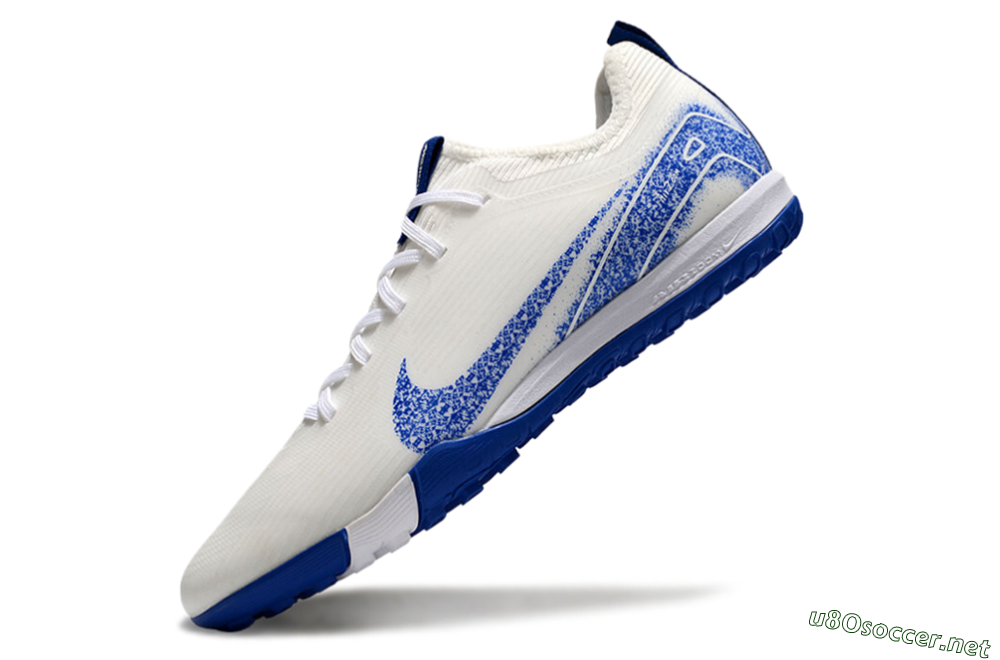 Unisex Nike Air Zoom Mercurial Vapor 16 Pro TF Football Shoes - White/Blue 6