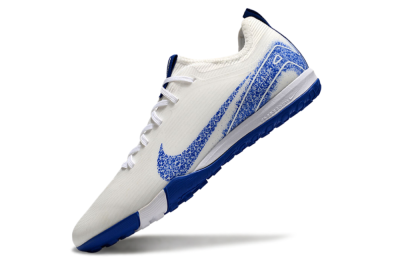 Unisex Nike Air Zoom Mercurial Vapor 16 Pro TF Football Shoes - White/Blue