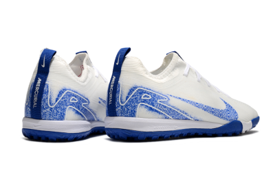 Unisex Nike Air Zoom Mercurial Vapor 16 Pro TF Football Shoes - White/Blue