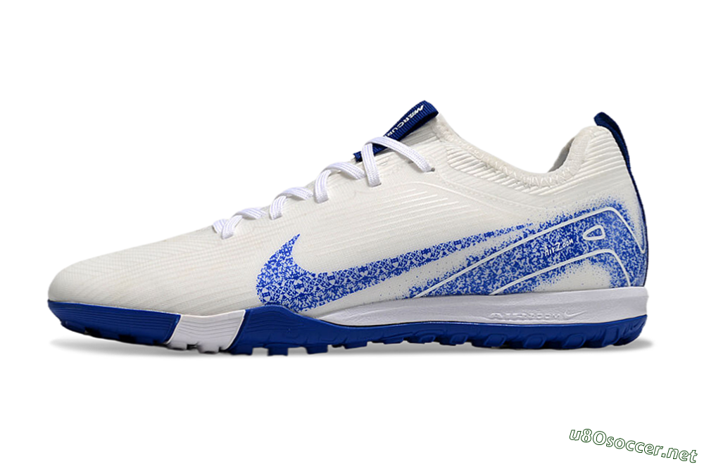 Unisex Nike Air Zoom Mercurial Vapor 16 Pro TF Football Shoes - White/Blue 0