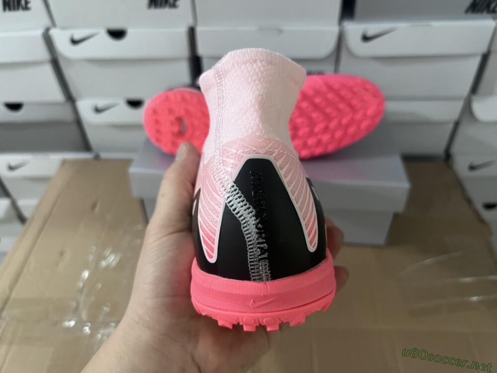 Men's Nike Air Zoom Mercurial Superfly 10 Elite TF Football Shoes - Pink/Black