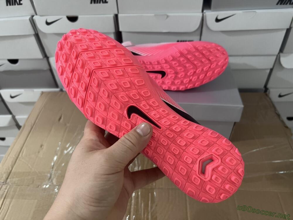 Men's Nike Air Zoom Mercurial Superfly 10 Elite TF Football Shoes - Pink/Black