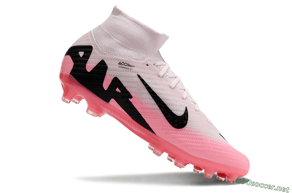 Unisex Nike Air Zoom Mercurial Superfly 9 Elite AG Football Boots - Pink/Red/Black 5