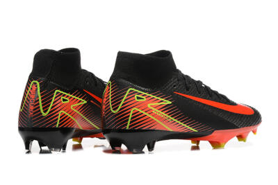 Unisex Nike Air Zoom Mercurial Superfly 10 Elite FG Football Boots - Black/Red/Yellow