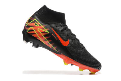 Unisex Nike Air Zoom Mercurial Superfly 10 Elite FG Football Boots - Black/Red/Yellow
