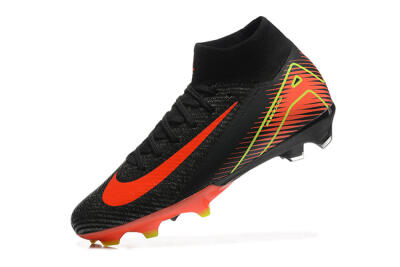 Unisex Nike Air Zoom Mercurial Superfly 10 Elite FG Football Boots - Black/Red/Yellow