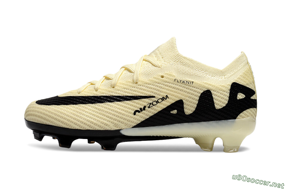 Kids Kids Nike Air Zoom Mercurial Vapor 15 Elite FG Football Boots - Beige/Black 0