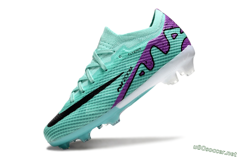 Kids Kids Nike Air Zoom Mercurial Vapor 15 Elite FG Football Boots - Jade/Purple/Black 5