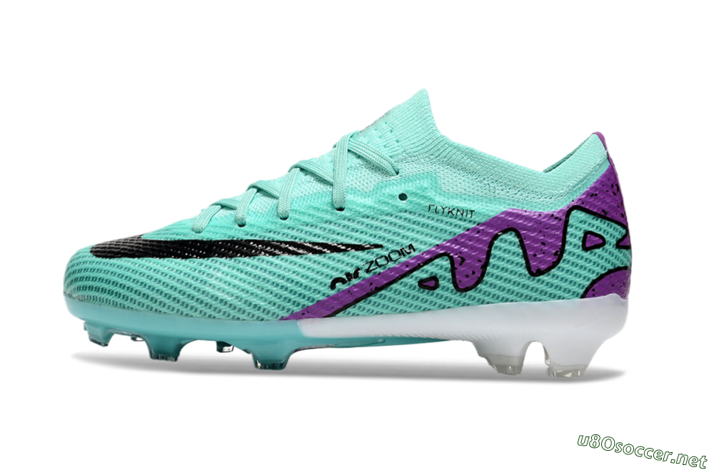 Kids Kids Nike Air Zoom Mercurial Vapor 15 Elite FG Football Boots - Jade/Purple/Black 0