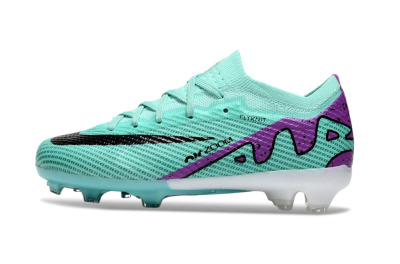 Kids Kids Nike Air Zoom Mercurial Vapor 15 Elite FG Football Boots - Jade/Purple/Black