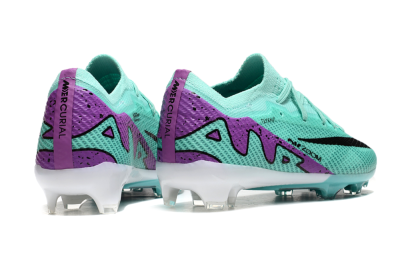 Kids Kids Nike Air Zoom Mercurial Vapor 15 Elite FG Football Boots - Jade/Purple/Black