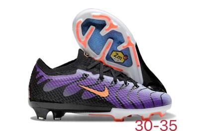 Kids Kids Nike Air Zoom Mercurial Vapor 15 Elite FG Football Boots - Purple/Orange/Black