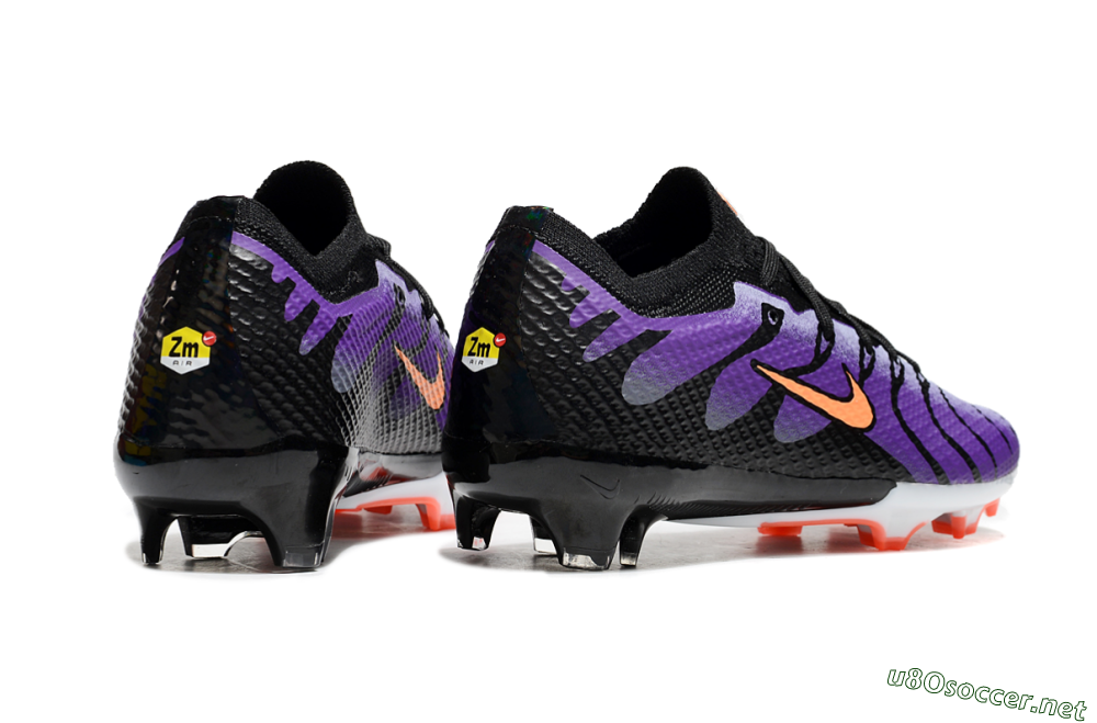 Kids Kids Nike Air Zoom Mercurial Vapor 15 Elite FG Football Boots - Purple/Orange/Black 7