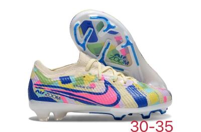 Kids Kids Nike Air Zoom Mercurial Vapor 15 Elite FG Football Boots - Beige/Blue/Yellow/Pink