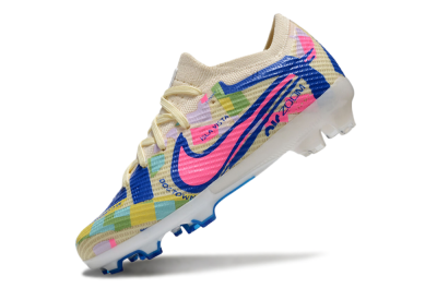 Kids Kids Nike Air Zoom Mercurial Vapor 15 Elite FG Football Boots - Beige/Blue/Yellow/Pink