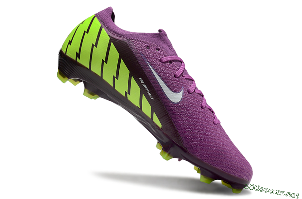 Unisex Nike Air Zoom Mercurial Vapor 16 Elite FG Football Boots - Purple/White/Yellow/Brown 4