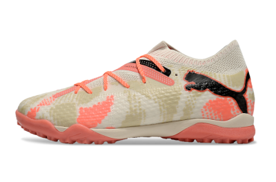 Men's Puma Future Ultimate TF Football Shoes - Beige/Red/Black
