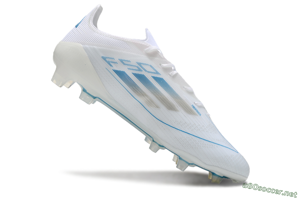 Men's Adidas F50 Elite FG Football Boots - White/Silver/Blue 4