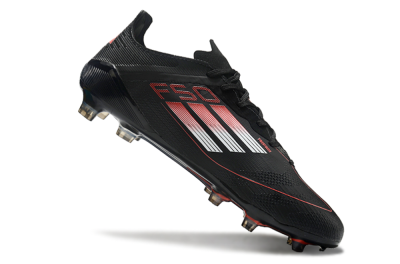 Men's Adidas F50 Eltie FG Football Boots - Black/White/Red
