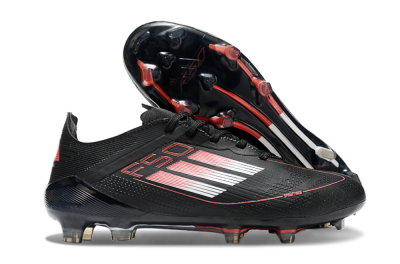 Men's Adidas F50 Eltie FG Football Boots - Black/White/Red