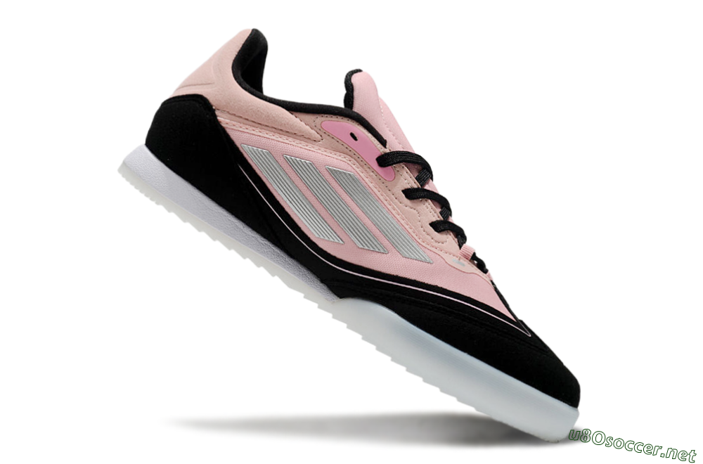 Men's Messi Adizero F50 Freestyle IC Football Shoes - Pink/Silver/Black 4