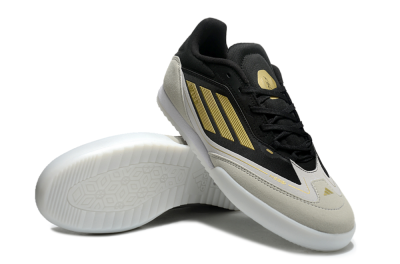 Men's Messi Adizero F50 Freestyle IC Football Shoes - Grey/Black/Gold