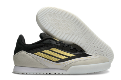 Men's Messi Adizero F50 Freestyle IC Football Shoes - Grey/Black/Gold