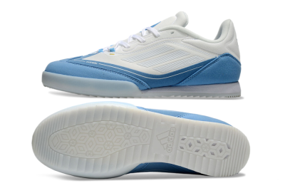 Men's Messi Adizero F50 Freestyle IC Football Shoes - White/Blue/Grey