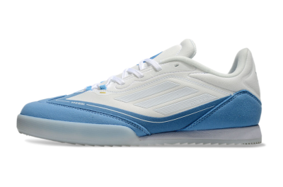 Men's Messi Adizero F50 Freestyle IC Football Shoes - White/Blue/Grey