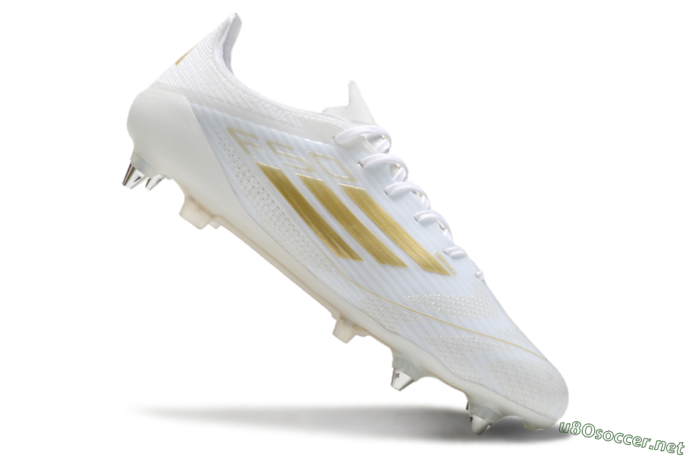 Men's Adidas F50 Elite SG Football Boots - White/Gold/Silver 4