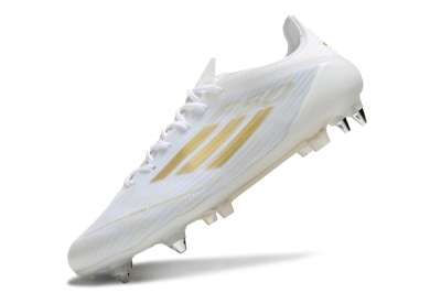 Men's Adidas F50 Elite SG Football Boots - White/Gold/Silver