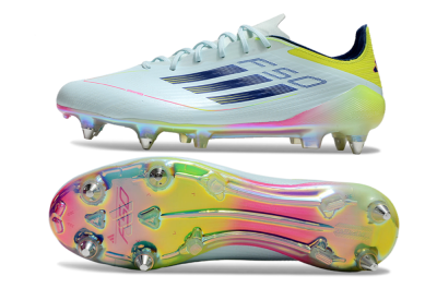 Men's Adidas F50 Elite SG Football Boots - Jade/Yellow/Pink/Gold