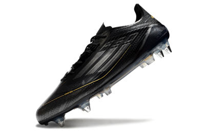 Men's Adidas F50 Elite SG Football Boots - Black/Gold/Silver