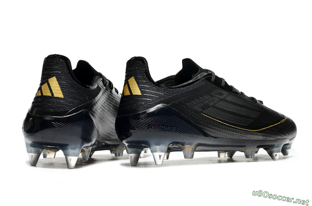 Men's Adidas F50 Elite SG Football Boots - Black/Gold/Silver 6