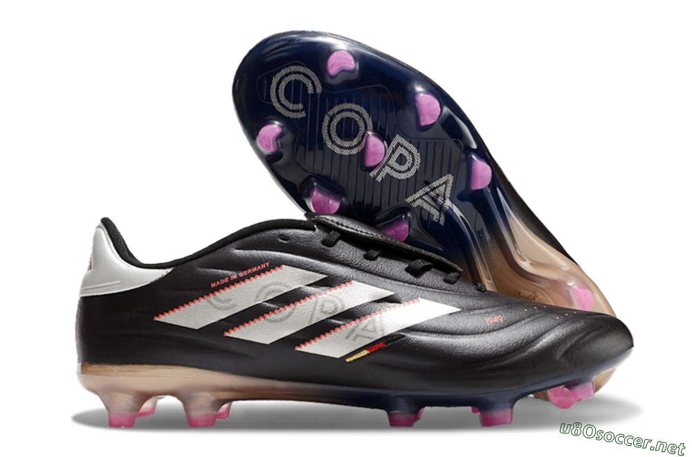 Men's Adidas Copa Pure 2 FG Football Boots - Black/White/Blue 2
