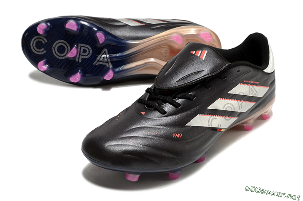 Men's Adidas Copa Pure 2 FG Football Boots - Black/White/Blue 3