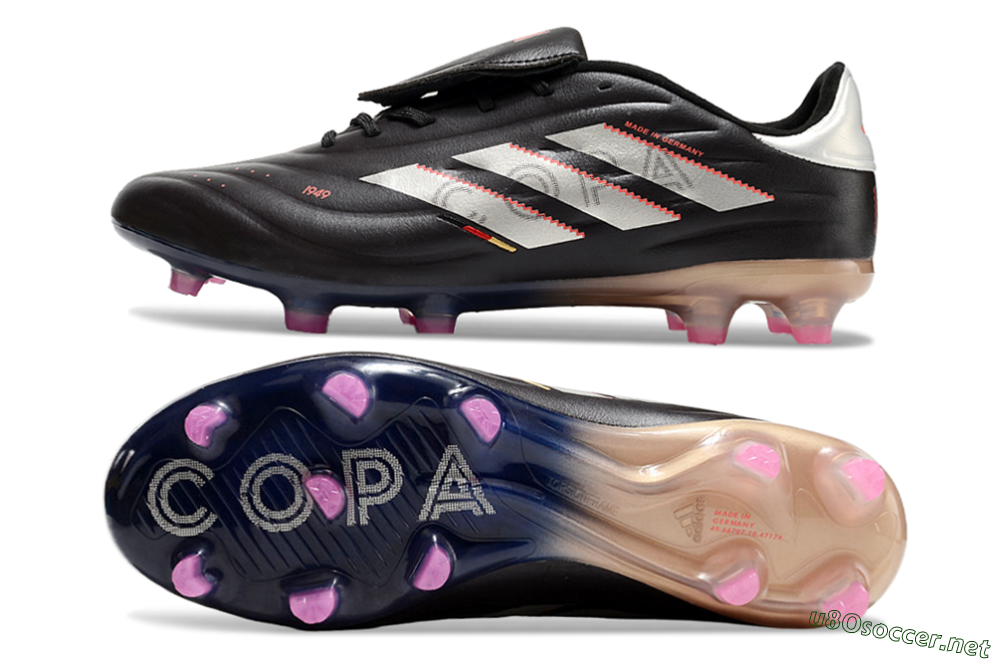 Men's Adidas Copa Pure 2 FG Football Boots - Black/White/Blue 1