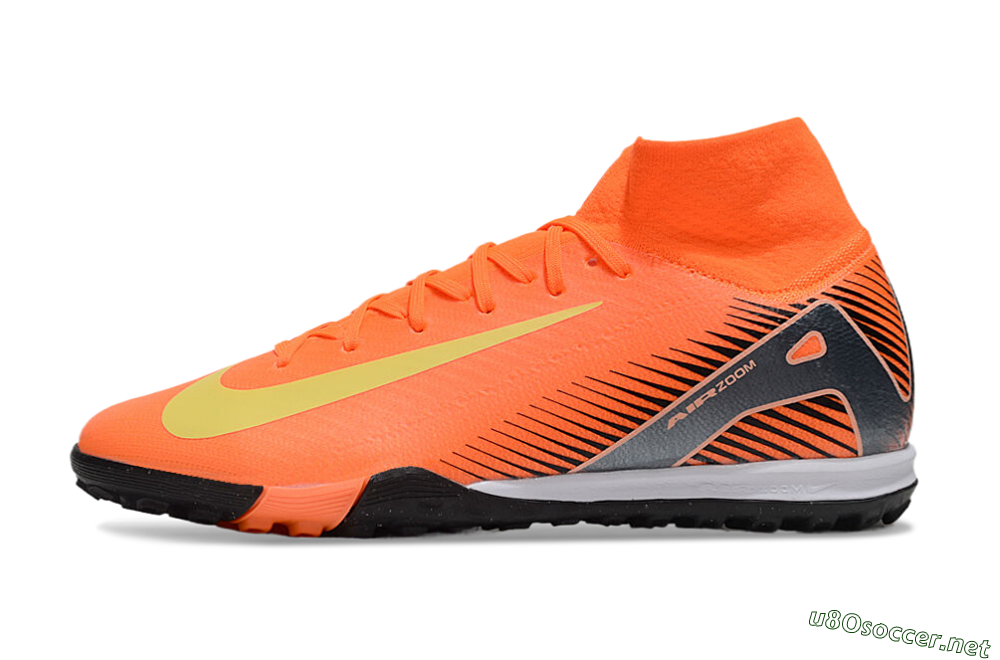 Men's Nike Air Zoom Mercurial Superfly 10 Elite TF Football Shoes - Red/Yellow/Black 0