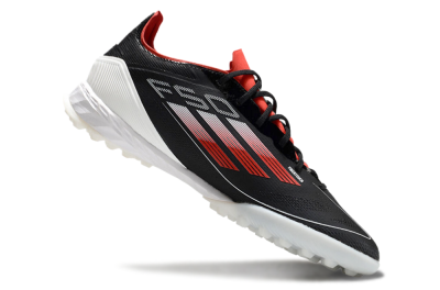 Men's Adidas F50 Pro TF Football Shoes - Black/Red/White