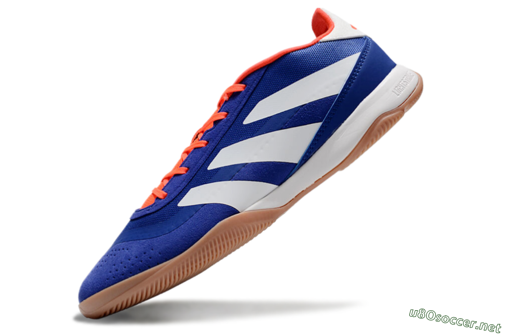 Men's Adidas Predator 24 Elite IC Football Shoes - Blue/White/Brown 5