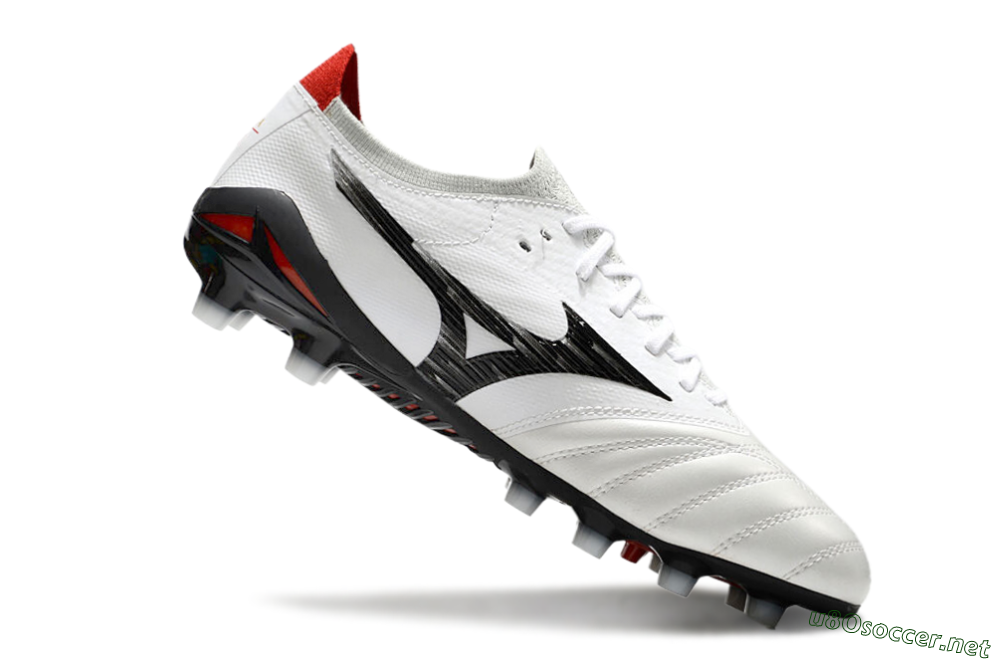 Men's Mizuno Morelia Neo 4 FG Football Boots - White/Black/Red 4