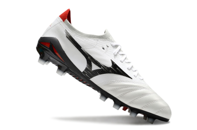 Men's Mizuno Morelia Neo 4 FG Football Boots - White/Black/Red