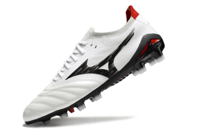 Men's Mizuno Morelia Neo 4 FG Football Boots - White/Black/Red