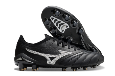 Men's Mizuno Morelia Neo 4 FG Football Boots - Black/White