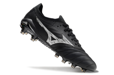 Men's Mizuno Morelia Neo 4 FG Football Boots - Black/White