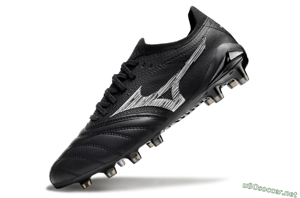 Men's Mizuno Morelia Neo 4 FG Football Boots - Black/White 5